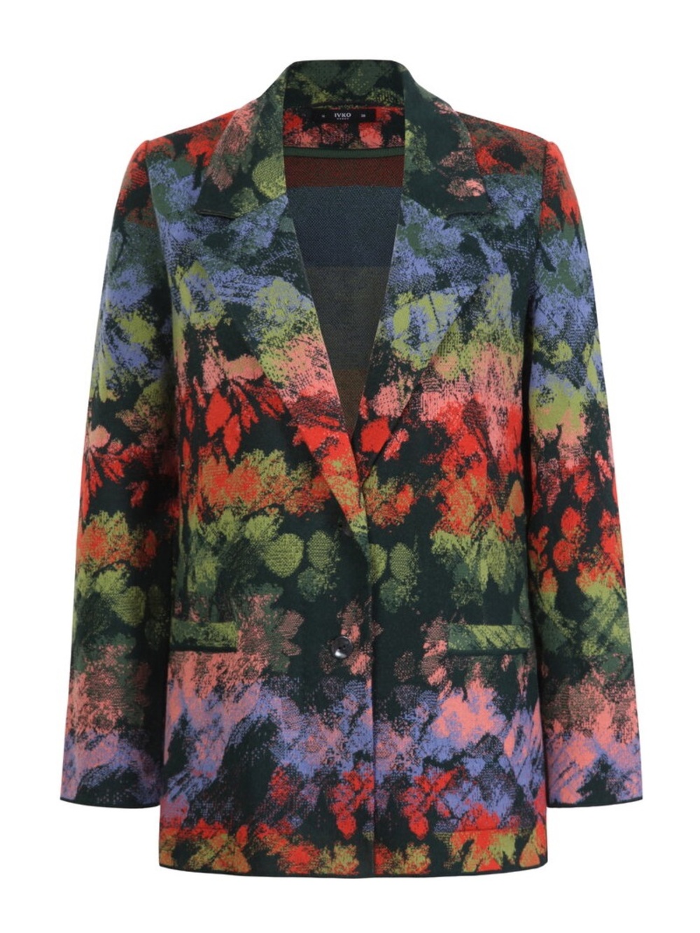 NWOT IVKO Abstract Camouflage Blazer M (38)